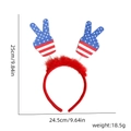 Patriotic USA flag headband with peace sign star-spangled banners for soccer fans - Victory Finger Style