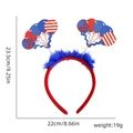 USA flag themed boppers headband with red white and blue patriotic balloon ornaments - Balloon Style