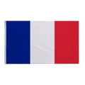 Bandera de Francia 90x150cm de poliéster con ojales metálicos para colgar exterior - Con Ojales