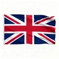 Bandiera classica dell'Inghilterra Union Jack 90x150cm con occhielli e trama a onde - Bandiera del Regno Unito (Stile a Occhielli)