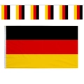 90x150cm Germany flag with eagle emblem and bunting set featuring metal grommets - German National Flag with Metal Grommets