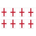 England St George's Cross Wimpelkette Fahnen für Nationalfeiertag Festdekoration - 20*28cm / Quadratische Wimpelkette (England) / 30 Flaggen