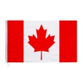 Bandera nacional de Canadá estándar 90x150cm en poliéster duradero con ojales - Bandera de Canadá Estilo de Manga para Mástil