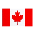 Bandera de Canadá estándar 90x150cm con hoja de maple roja y dos ojales metálicos - Bandera de Canadá Estilo Ojales (Doble Costura)