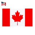 Bandera de Canadá 90x150cm con hoja de maple roja y ojales metálicos dorados para colgar - Canadá