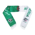 Algerien Fußballfan-Schal aus grün-weißem Satin mit weißen Fransen und FAF Logo - FAF Fußball Thema Stil (款2)