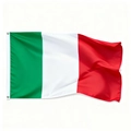 Drapeau italien 90x150cm en polyester léger avec deux œillets métalliques pour suspension - Drapeau d'Italie Style avec Oeillets