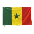 Drapeau Sénégal 90x150cm en polyester léger avec étoile verte centrale et attaches latérales - Drapeau du Sénégal