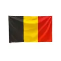 Bandera de Bélgica con franjas verticales negras amarillas y rojas para eventos - Estilo Bélgica
