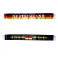 Germany World Cup fan scarf featuring black, red, and gold stripes with Deutschland text - Germany Style 2