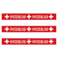 Red Switzerland World Cup fan scarf with white cross logo and bold text design - Switzerland Style 2