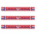 Croatia football fan scarf with red white checkers and national emblem for matches - Croatia Style 2