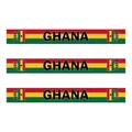 Ghana national team fans scarf with red yellow and green stripes and Ghana text - Ghana