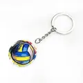 Porte-clés volley-ball en acrylique avec motif graffiti coloré et anneau en métal - Porte-clés Acrylique (Volleyball)