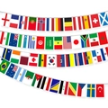 International string flags with vibrant national flags for football festival bar decoration - Mixed Countries Style / Small