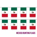 Decorative Mexico bunting flags with national crest for 2026 World Cup party bar decor - Mexico Style / Small