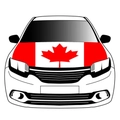 Car hood decal featuring the Canada flag with a red maple leaf design for fans - Canada Car Hood Cover