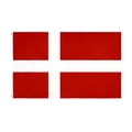 Danish national flag with metal grommets for World Cup soccer fan decoration - Denmark Viking Ship / 90x150cm
