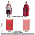 Morocco national flag cape for football fans made of polyester in 90x150cm size - 90*150cm Drawstring Cape Flag