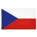 Standard Czech Republic flag with two metal grommets for outdoor fan decoration - Czech Republic / 90x150cm