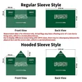 Saudi Arabia flag body cape dimensions chart for sleeved and hooded 90x150cm fans gear - Saudi Arabia - Regular Sleeve Style