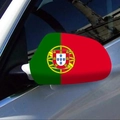 Elastische Portugal-Flaggen Seitenspiegel-Abdeckungen mit Wappen für die WM 2026 - Rückspiegelabdeckungen