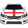 Cubierta de capó de coche con bandera de Inglaterra para fans de fútbol Mundial 2026 - Cubierta para Capó de Motor 110x150cm