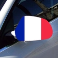 Elastic France flag mirror cover for 2026 World Cup car decoration and soccer fan supplies - France Rearview Mirror Covers Elastic Fabric
