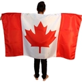 Canada flag cape banner for 2026 World Cup soccer fans celebration and cheering - Canada Flag Cape