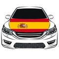Car hood cover featuring the Spanish flag design with vibrant red and yellow stripes - Spain Car Hood Cover (110x150cm)