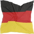 Square Germany national flag scarf with smooth silk texture for World Cup fans - Germany Square Scarf