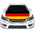 Car hood decorative decal featuring the German flag three-color stripes design - Germany Car Hood Cover