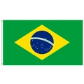 Standard Brazil national flag with brass grommets for soccer fans celebration 90x150cm - Brazil