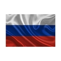 Polyester Russian Federation flag for World Cup with white blue red stripes and satin finish - Russia