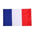 Polyester France national flag 3x5ft with flag pole sleeve for sports events - France Style