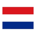 Dutch national flag in red white and blue horizontal stripes for world cup cheering - Netherlands Style