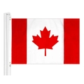3x5 ft Canada flag with maple leaf design and sturdy metal grommets on a flagpole - Canada