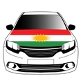 Elastic car hood cover featuring the Kurdistan flag design for 2026 World Cup fans - Kurdistan Flag / 110x150cm