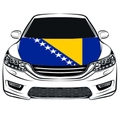 Elastic car hood flag featuring the flag of Bosnia and Herzegovina for sports fans - Bosnia and Herzegovina Flag / 110x150cm