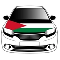Elastic car hood cover featuring the Palestine flag design for automotive decoration - Palestine Flag / 110x150cm
