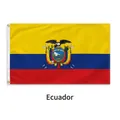 Ecuador national flag 3x5ft polyester banner with coat of arms and metal grommets - Ecuador