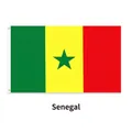 Senegal flag 90x150cm made of durable polyester with two metal grommets for hanging - Senegal