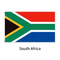 South Africa national flag 3x5 ft polyester with two metal grommets for hanging - South Africa