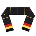 Écharpe de supporter d'Allemagne tricotée avec rayures noir, rouge, jaune et franges - Écharpe de Supporter Allemagne