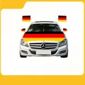 Kit de housse de capot drapeau allemand avec protège-rétroviseurs pour voiture - Housse de Capot de Voiture Allemagne