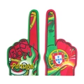 Portugal national team themed red and green EVA foam cheering hands for sports fans - Portugal (Red Green National Emblem Flame Gesture)