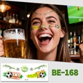 Soccer fan face tattoos with green and yellow One Team designs and trophy motifs - One Team (BE-168)