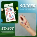 Soccer Country Flag temporary tattoo series EC-907 featuring USA eagle and stars design - USA (EC-907)