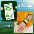 Brazil flag temporary tattoo stickers set for soccer fans and themed party accessories - Brazil (EC-916)