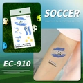 Argentina football cup temporary tattoo stickers with flag and soccer designs - Argentina (EC-910)